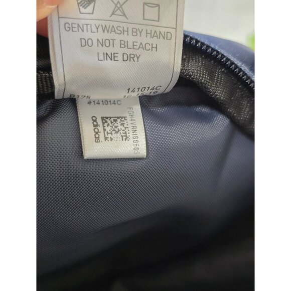 Adidas Navy‎ Blue Waist Bag With Adjustable Strap & Zippered Pockets - Picture 5 of 12